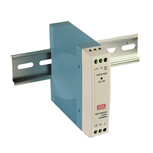 10W, 24VDC, 0.42A, AC-DC Single Output DIN Power Supply, Slim Plastic Case